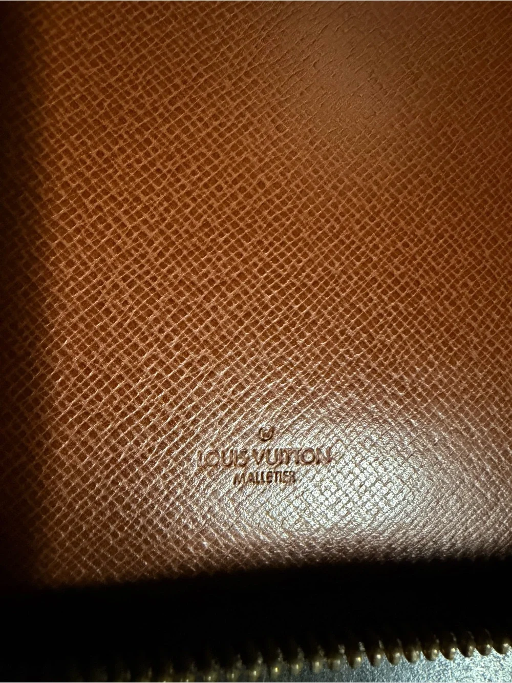 Authentic Louis Vuitton Vintage Monogram Desk Organizer Planner Zip Malletier